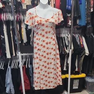 Elegant Floral Midi Dress